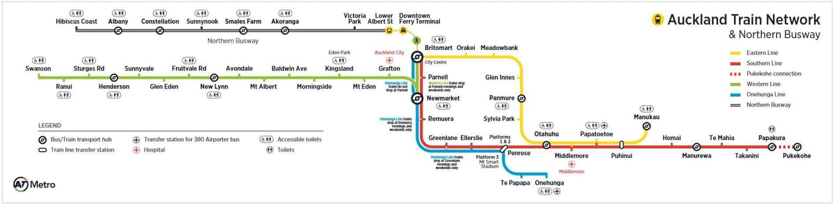 Oklendas metro karte