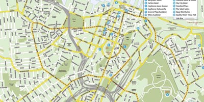 Tūrisma karte Auckland
